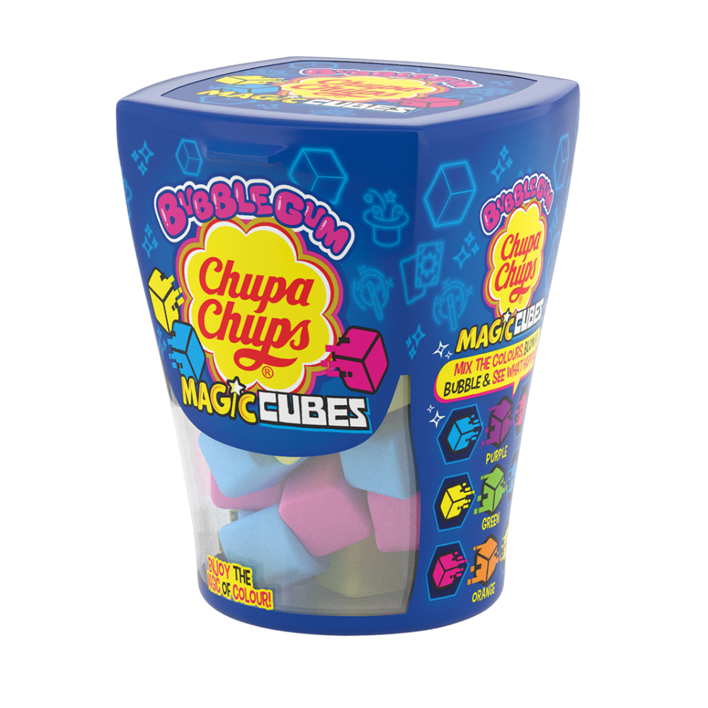 Chupa Chups Bubblegum Magic Cubes 86g - 10 Count