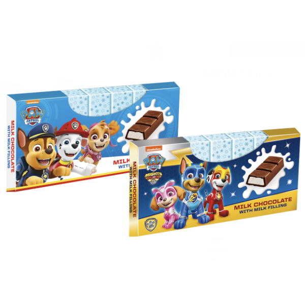 Paw Patrol Milk Chocolate Snack Bars 100g - 16 Count