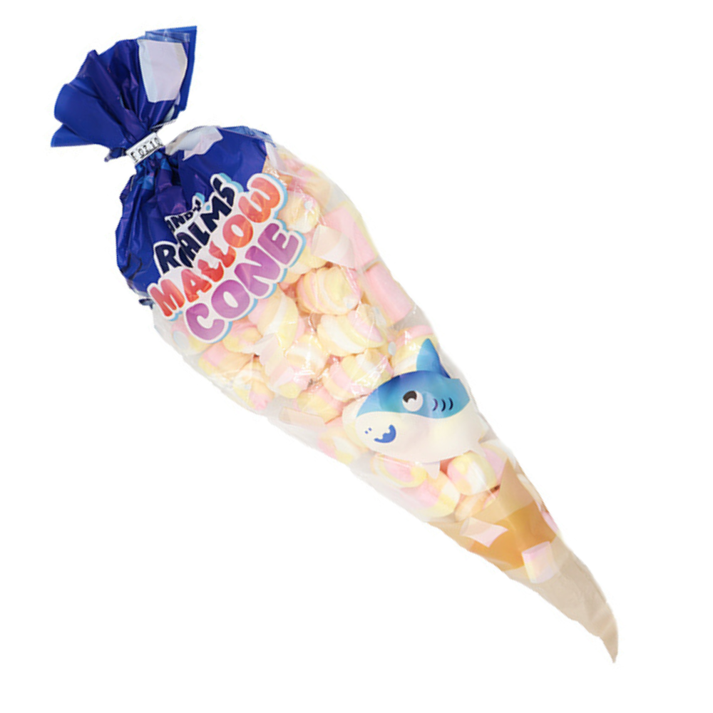 Candy Factory Mallow Mix Cone Bags 125g - 15 Count