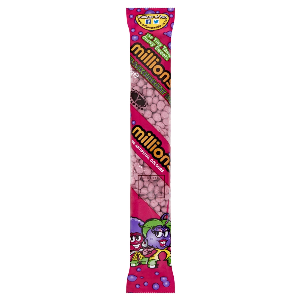 Millions Blackcurrant Buzz Tubes - 12 Count