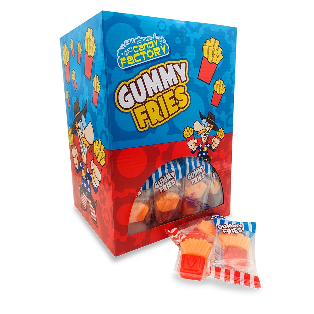 Crazy Candy Factory Gummy Mini Fries 10g - 100 Count