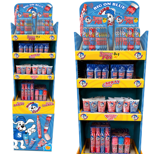 Slush Puppie Candy Floor Standing Display Unit - 202 Pieces