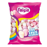 Frisia Pink & White Mallow Tubes - 1kg