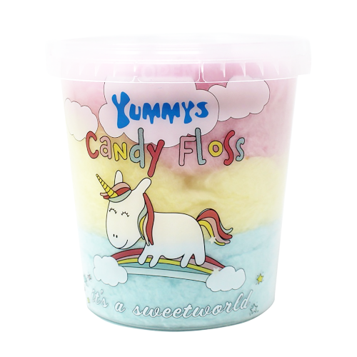 Yummys Candy Floss Tubs - 6 x 50g