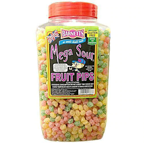 Barnett's Mega Sour Fruit Pips - 3kg