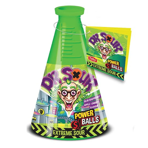 Dr Sour Power Balls Coin Bank 16g - 9 Count