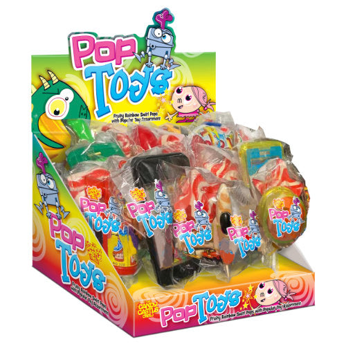 Rose Novelty Pop Toys Lollipops - 16 Count