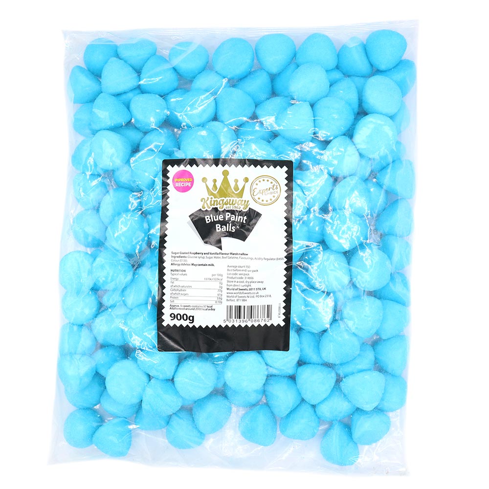 Kingsway Blue Marshmallow Paint Balls - 900g