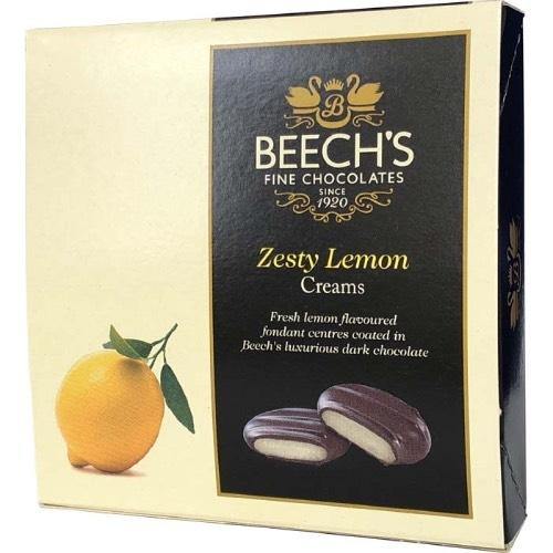 Beechs Dark Chocolate Lemon Creams 90g Gift Box - 12 Count