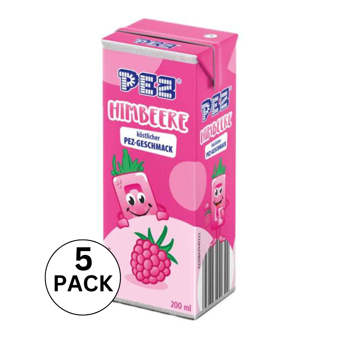 Pez Raspberry Flavoured Drink Carton 200ml - 5 Pack *BBD END MARCH 25*