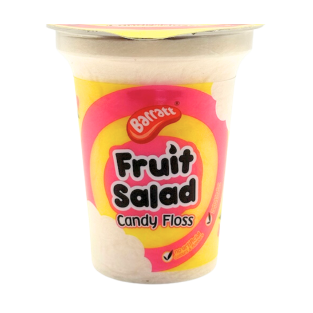 Barratt Fruit Salad Candy Floss Cups 20g - 6 Count