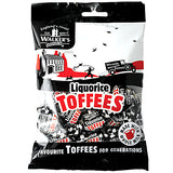 Walkers Liquorice Toffees Pre-Packed Bags 150g - 12 Count