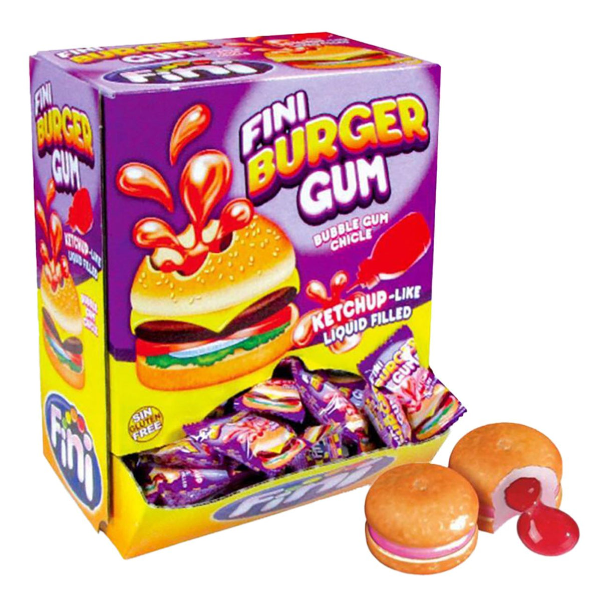 Fini Bubblegum Burger Gum - 200 Count