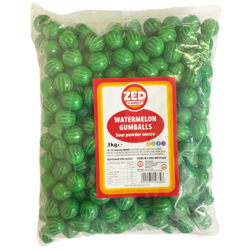 Zed Candy Watermelon Sour Gumballs - 3kg