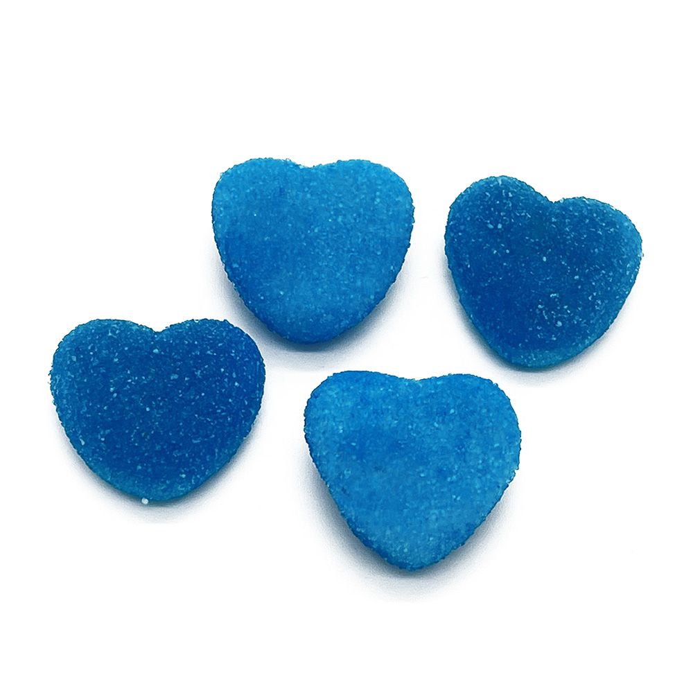 Vidal Blue Shiny Filled Hearts - 1kg