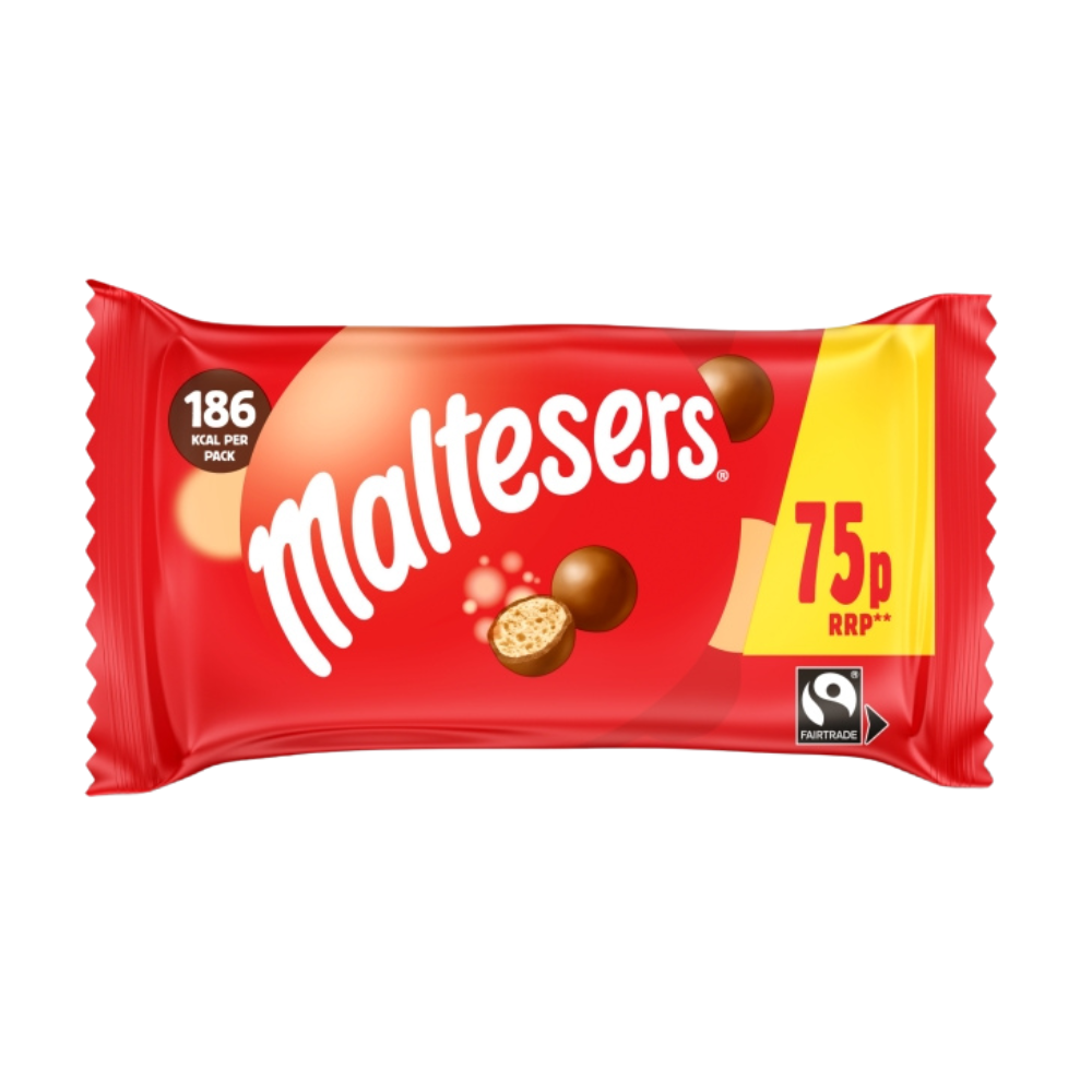 Mars Maltesers Milk Chocolate & Honeycomb 37g 75p PMP - 40 Count