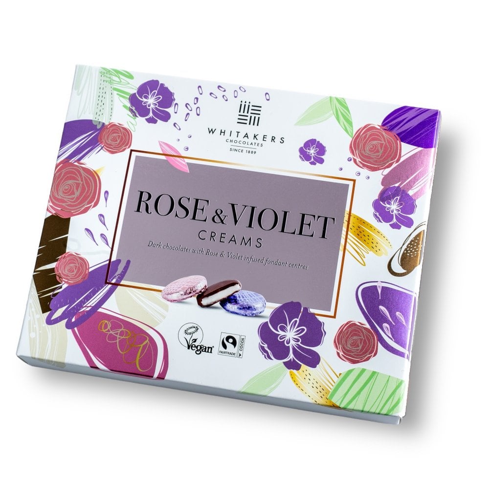 Whitakers Rose & Violet Creams 200g - 8 Count