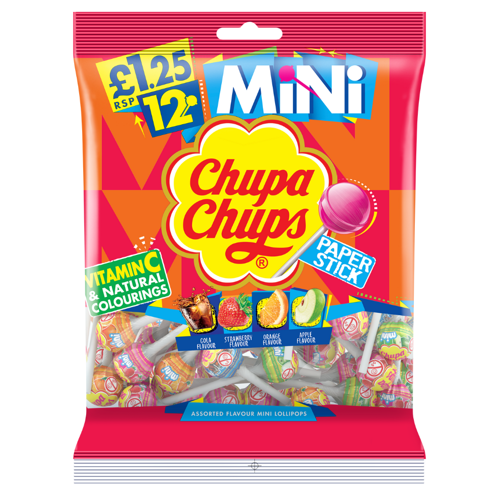 Chupa Chups Best Of Minis Bag 72g £1.25 PMP - 12 Count