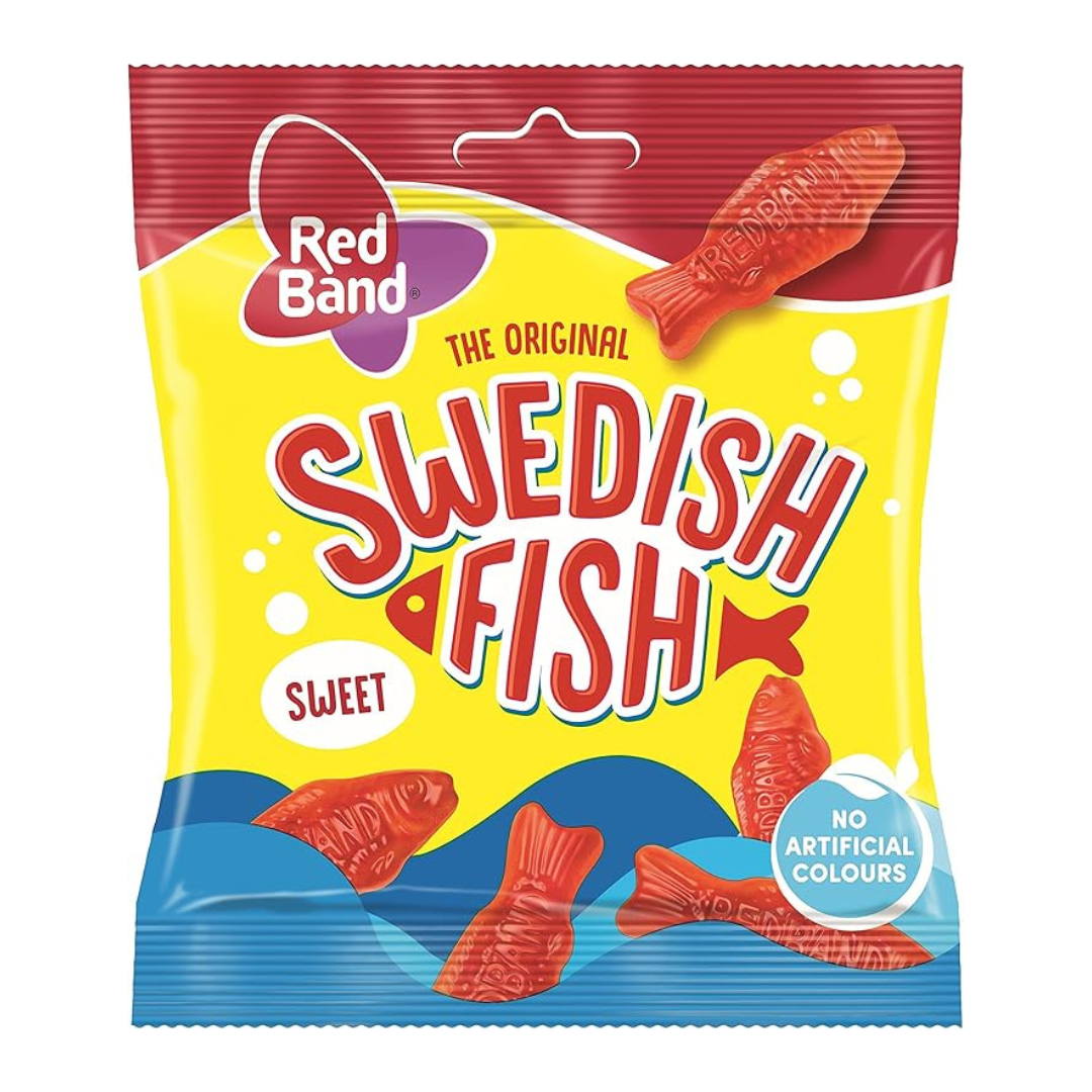 Red Band Swedish Fish 100g - 24 Count