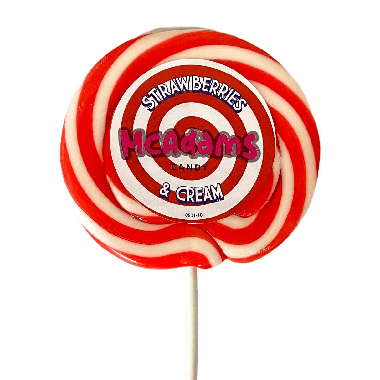 McAdams Strawberry & Cream Wheel Lollipops - 30 Count