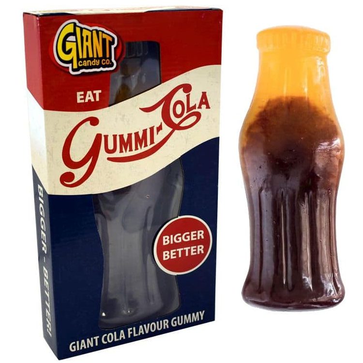 Giant Gummy Cola Bottle Gift Box - 800g