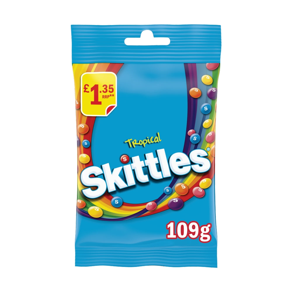 Skittles Tropical 109g Bag PMP £1.35 - 14 Count