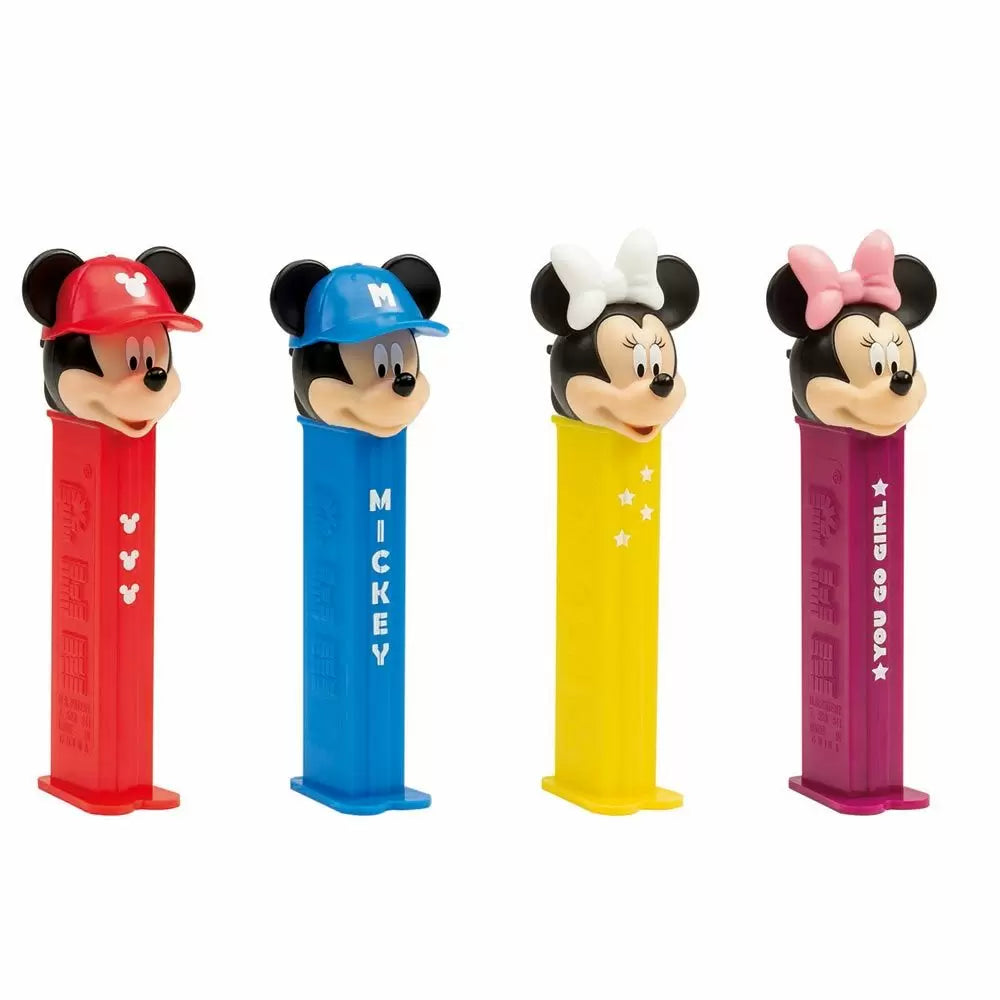 Pez Mickey & Minnie Mouse 1+2 Dispensers - 12 Count