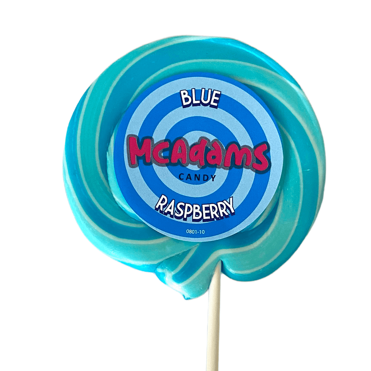 McAdams Blue Raspberry Wheel Lollipops - 30 Count