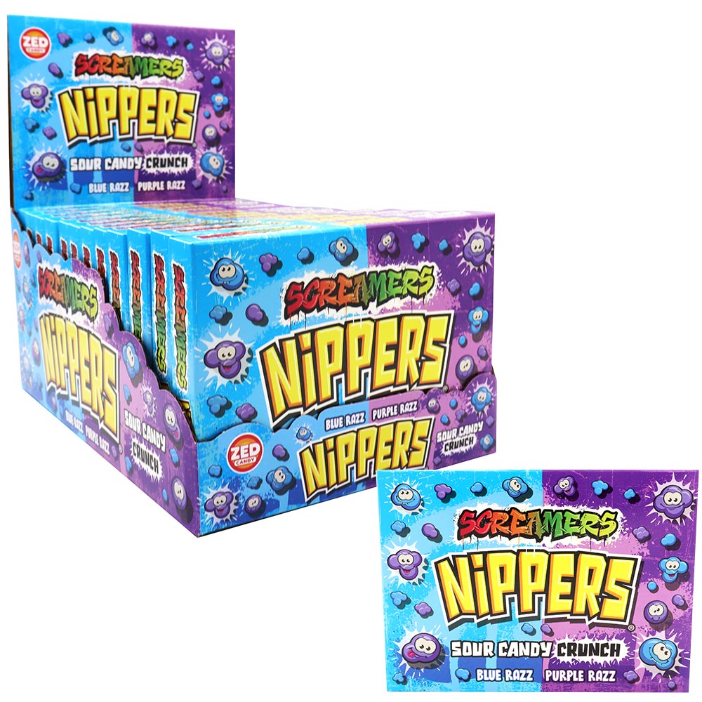 Zed Candy Nippers Blue & Purple Razz Box 140g - 12 Count