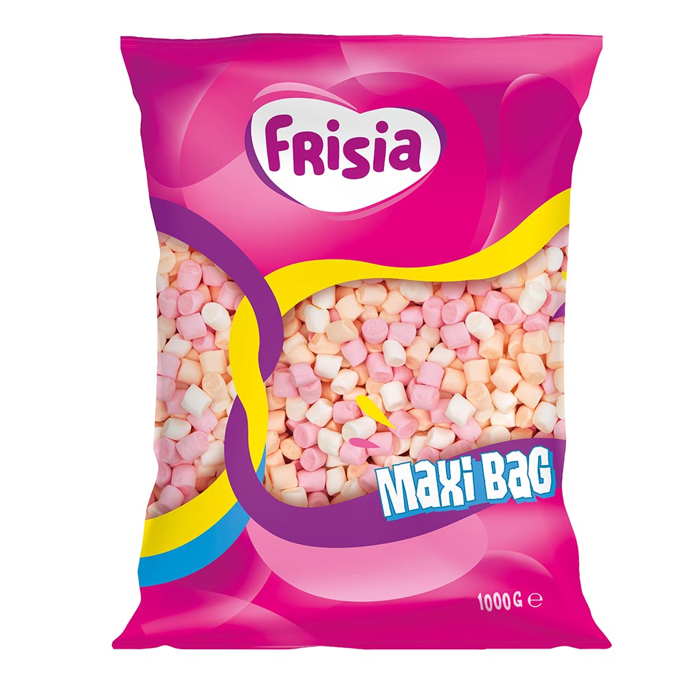 Frisia Mini Pink, White & Orange Mallow Mix - 1kg