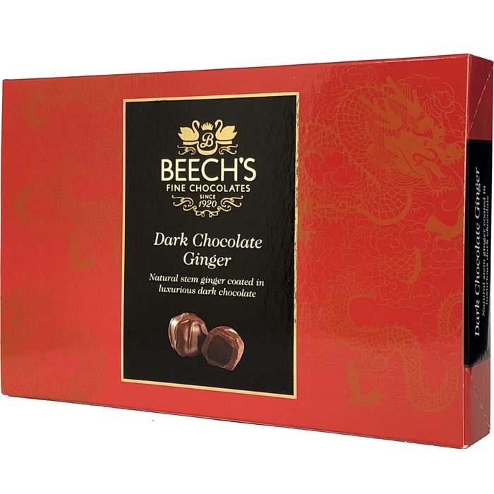 Beechs Dark Chocolate Ginger 200g Gift Box - 6 Count