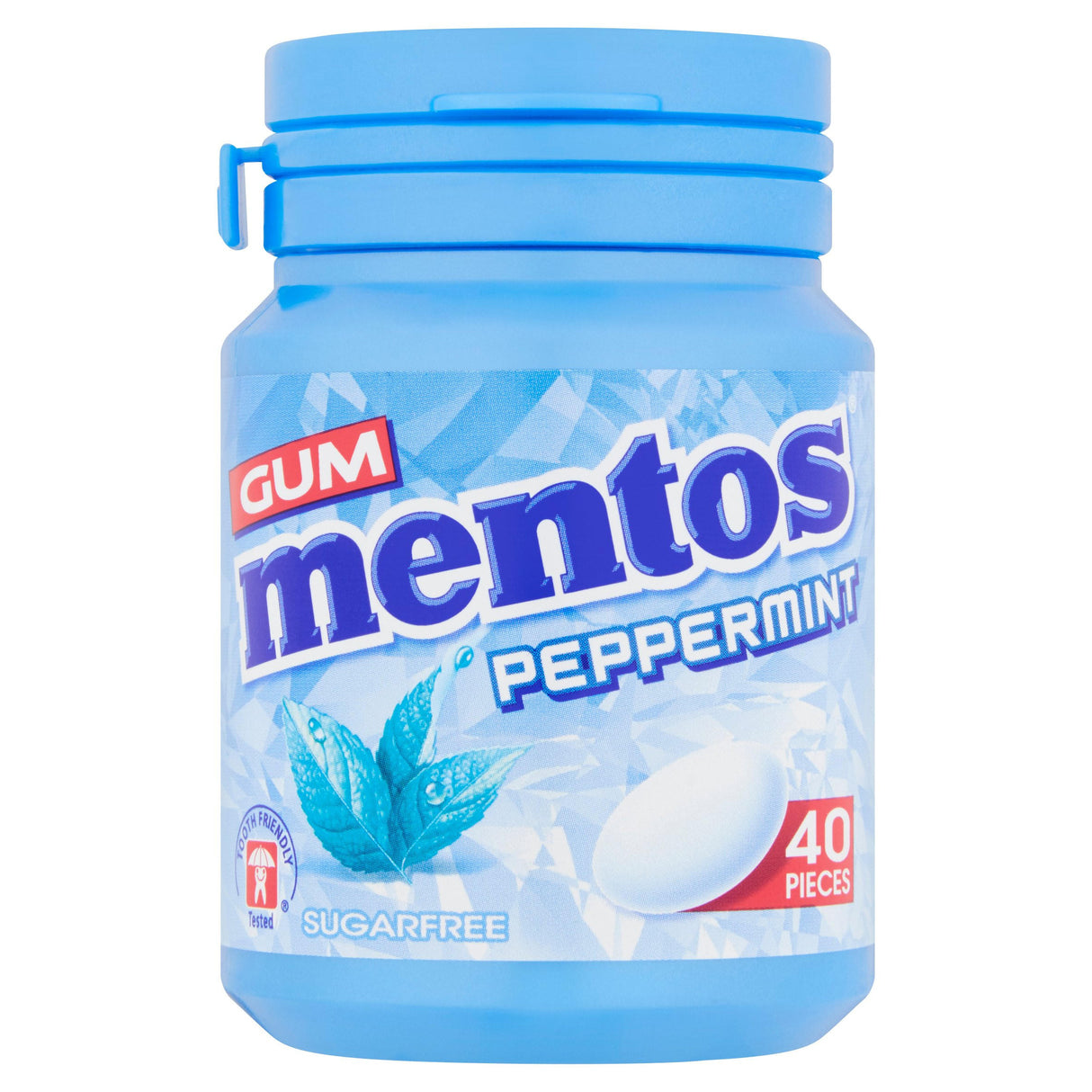 Mentos Gum Peppermint Sugar Free - 6x40 Pieces