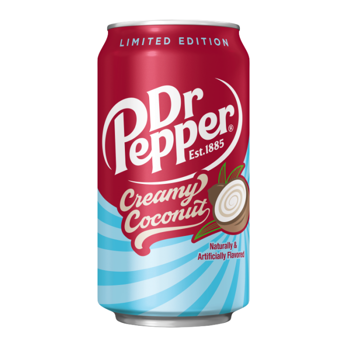 Dr Pepper Creamy Coconut 355ml - 12 Count