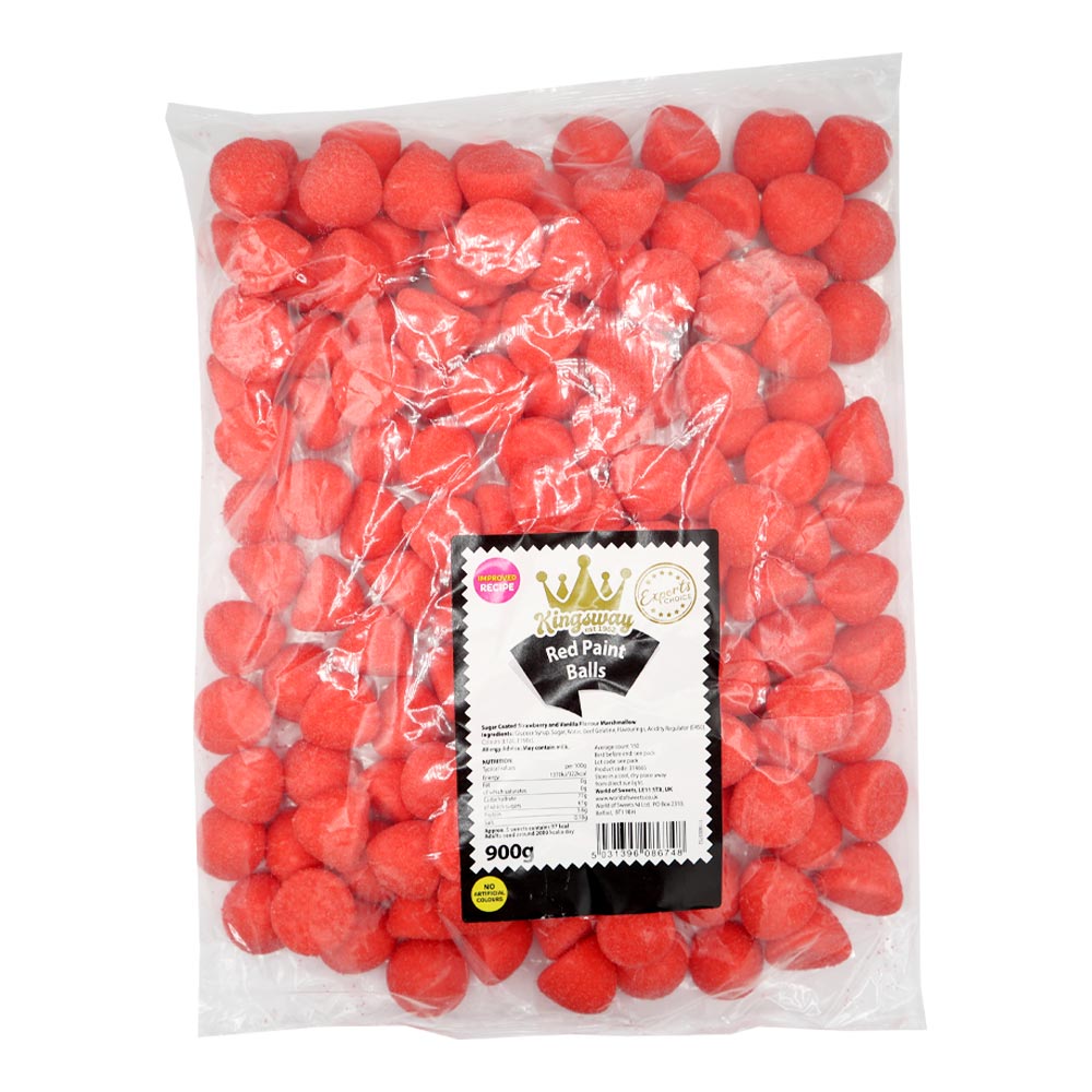 Kingsway Red Marshmallow Paint Balls - 900g