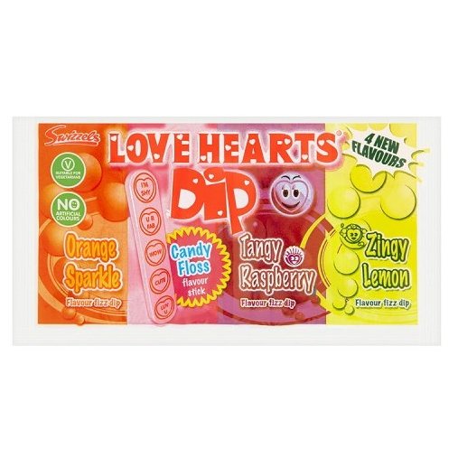 Swizzels Love Hearts Dip - 36 Count