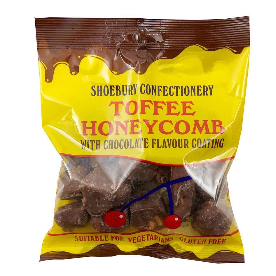 Shoebury Chocolate Toffee Honeycomb 150g Bag - 14 Count