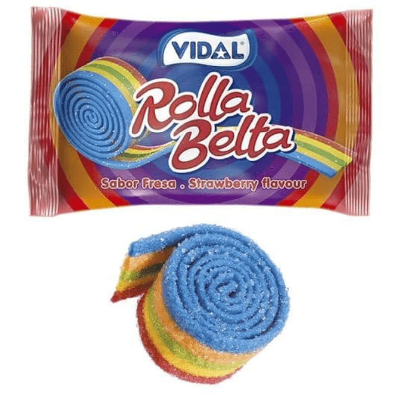 Vidal Rainbow Rolla Belts - 24 Count