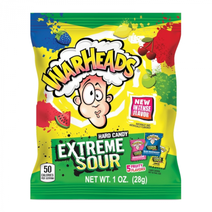 Warheads Extreme Sour Candy 1oz - 12 Count