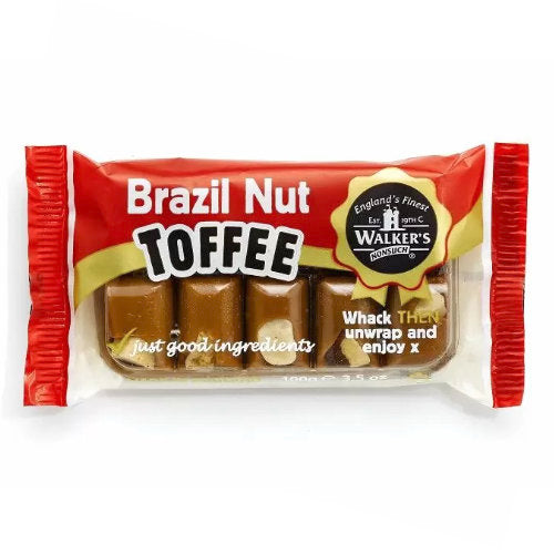 Walkers Nutty Brazil Toffee Trays - 10 x 100g