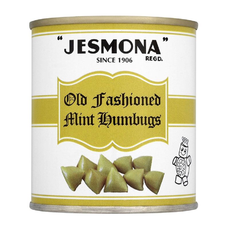 Jesmona Old Fashioned Mint Humbugs 250g Tins - 12 Count
