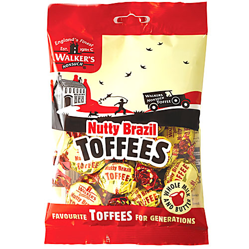 Walkers Nutty Brazil Toffees - 12 x 150g