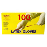 Latex Large Gloves - 100 Count