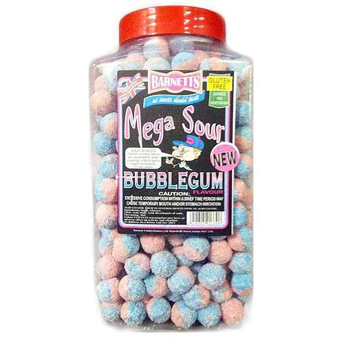 Barnett's Mega Sour Bubblegum - 3kg